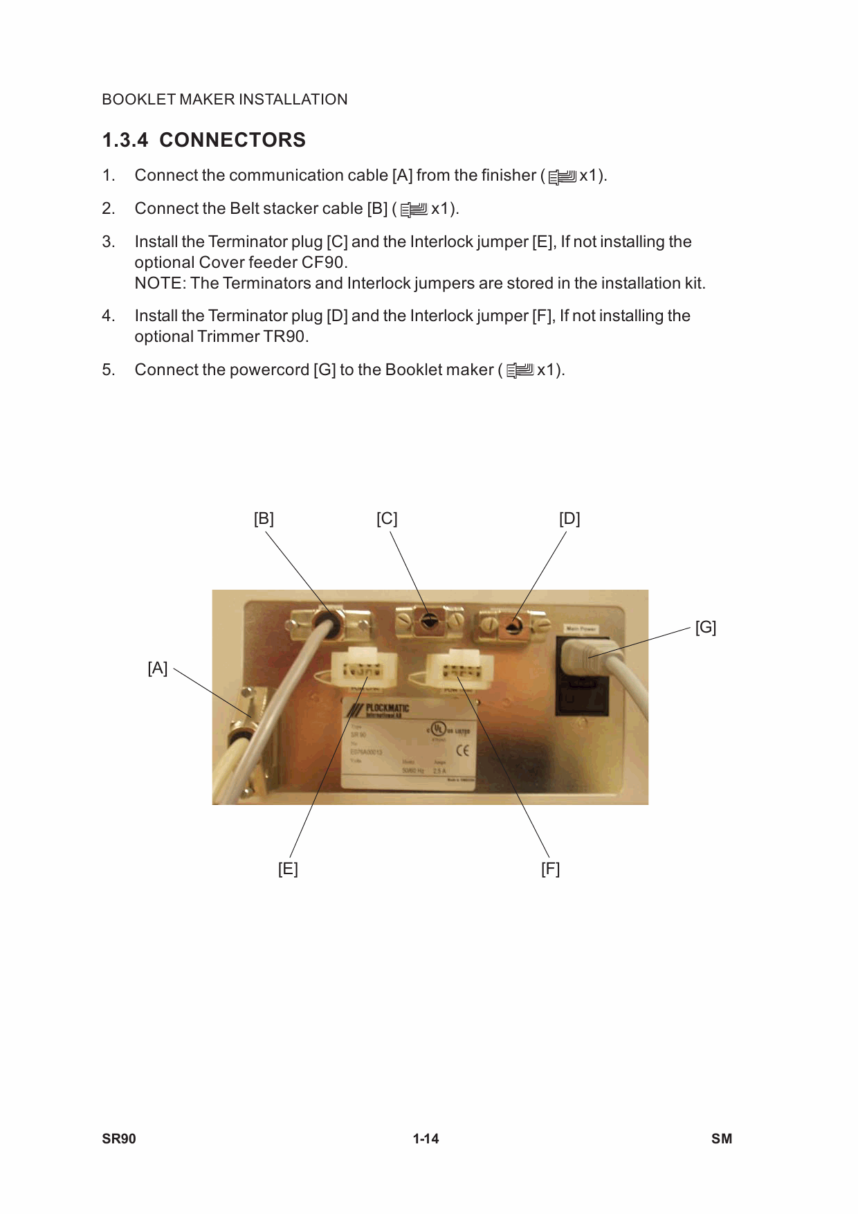 RICOH Options SR90 TR90 CF90 BF90 BOOKLET-MAKER TRIMMER COVER-FEEDER Service Manual PDF download-5